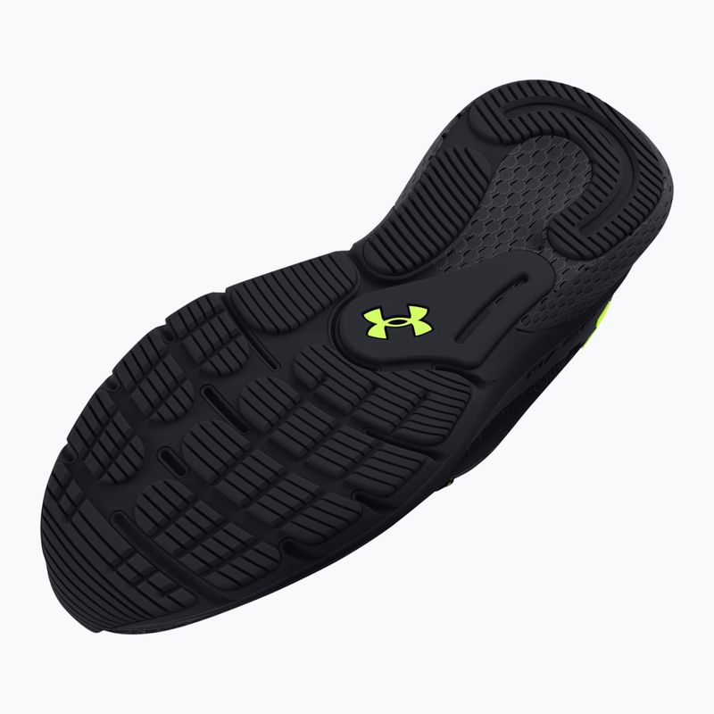 Under Armour Hovr Turbulence 2 pánska bežecká obuv black/black/high vis yellow 11
