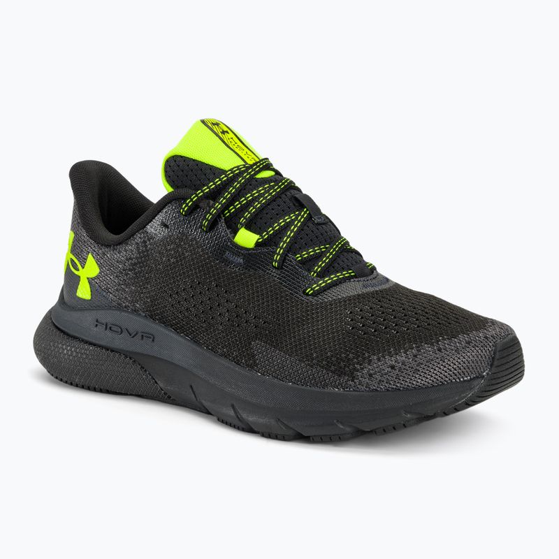 Under Armour Hovr Turbulence 2 pánska bežecká obuv black/black/high vis yellow