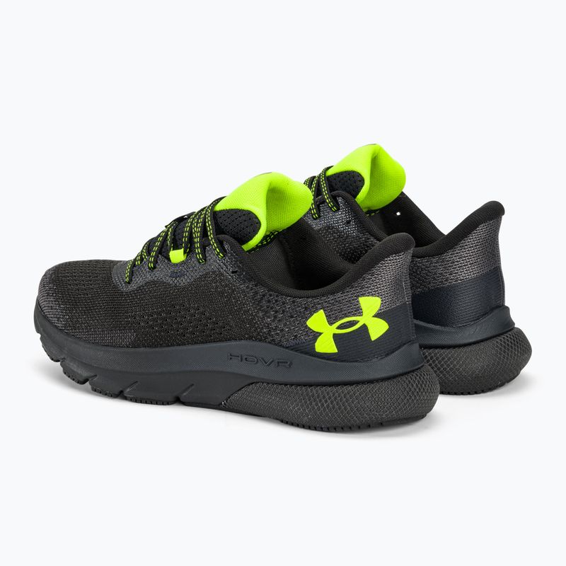 Under Armour Hovr Turbulence 2 pánska bežecká obuv black/black/high vis yellow 3