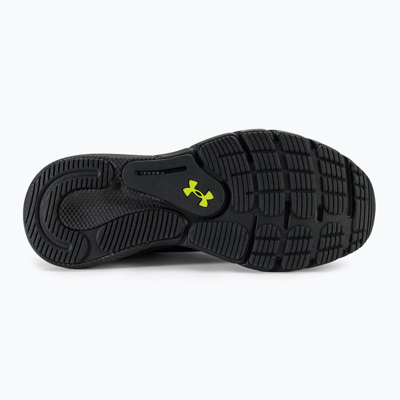 Under Armour Hovr Turbulence 2 pánska bežecká obuv black/black/high vis yellow 5
