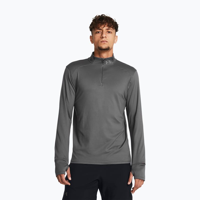 Pánske bežecké tričko Under Armour Launch Pro 1/4 Zip castlerock/castlerock/reflective