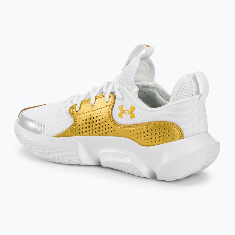 Basketbalová obuv Under Armour Flow Futr X3 white/white/metallic gold 3