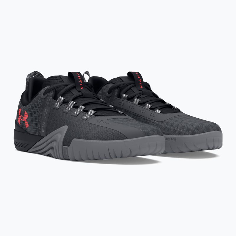 Pánska tréningová obuv Under Armour TriBase Reign 6 gray void/pitch gray/rush red 7