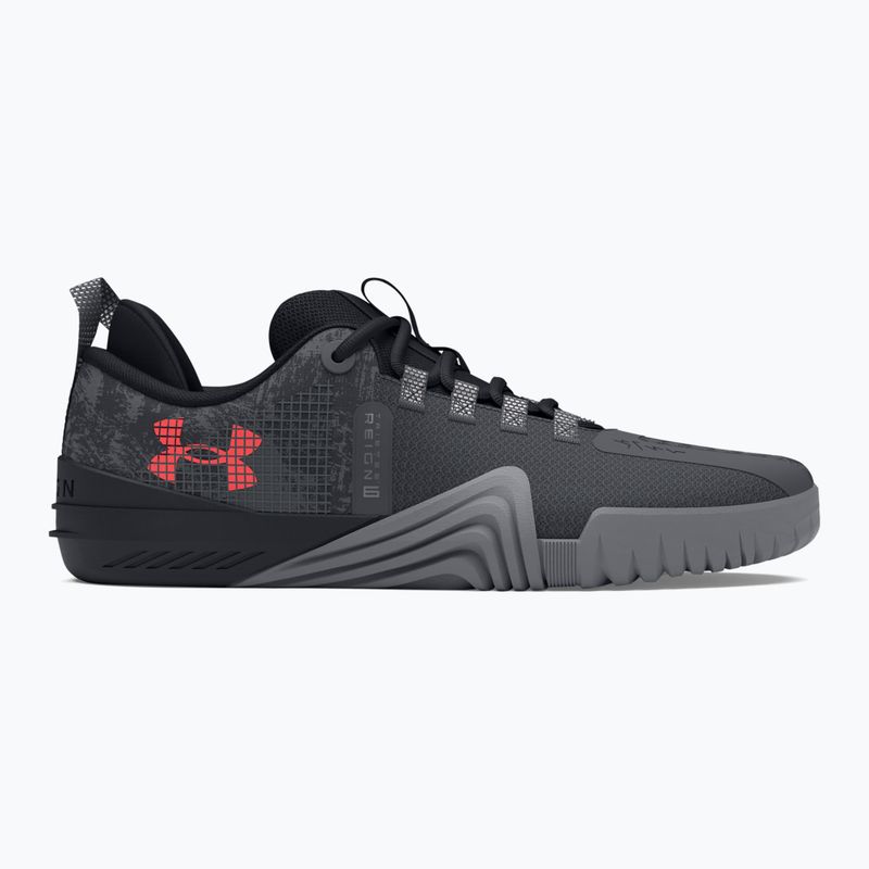 Pánska tréningová obuv Under Armour TriBase Reign 6 gray void/pitch gray/rush red 8