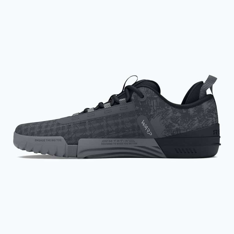 Pánska tréningová obuv Under Armour TriBase Reign 6 gray void/pitch gray/rush red 9