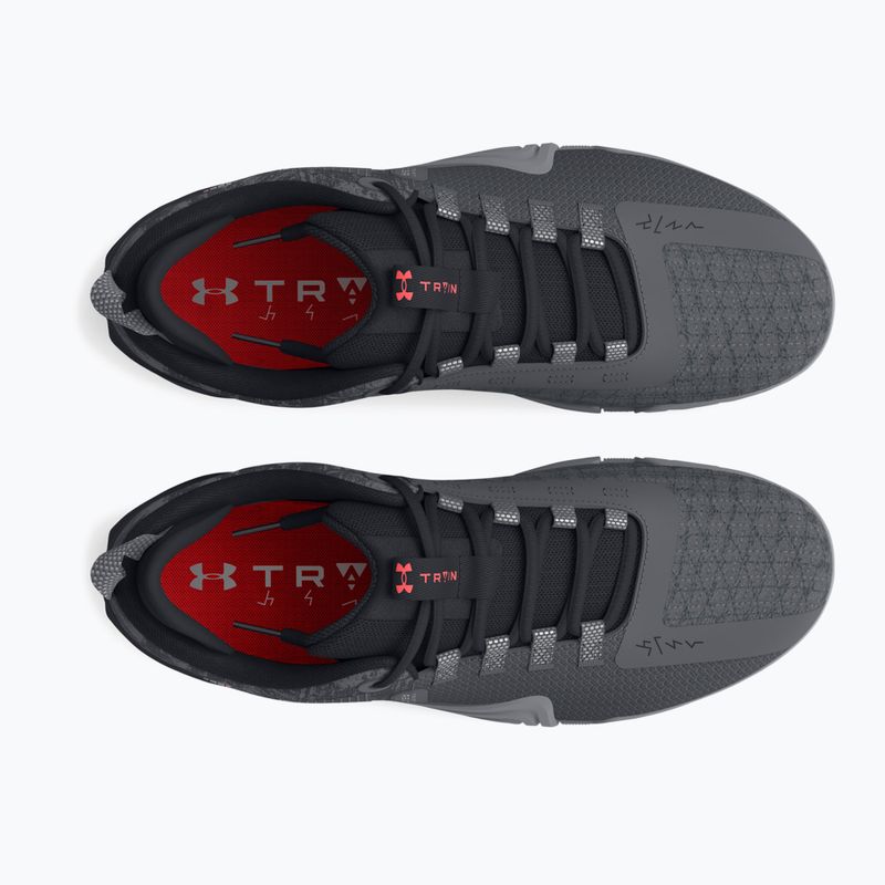 Pánska tréningová obuv Under Armour TriBase Reign 6 gray void/pitch gray/rush red 10