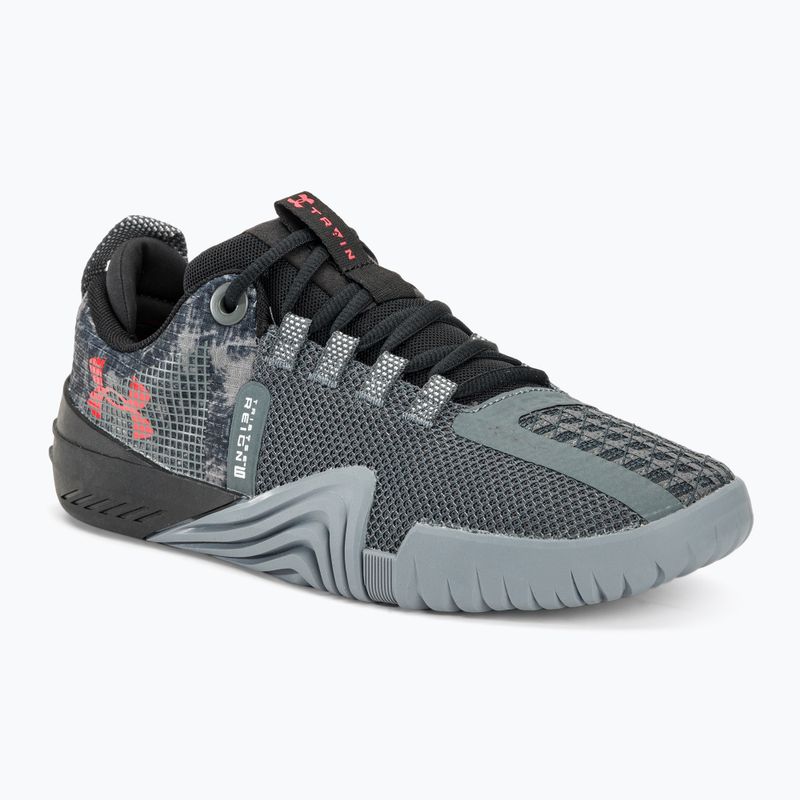 Pánska tréningová obuv Under Armour TriBase Reign 6 gray void/pitch gray/rush red