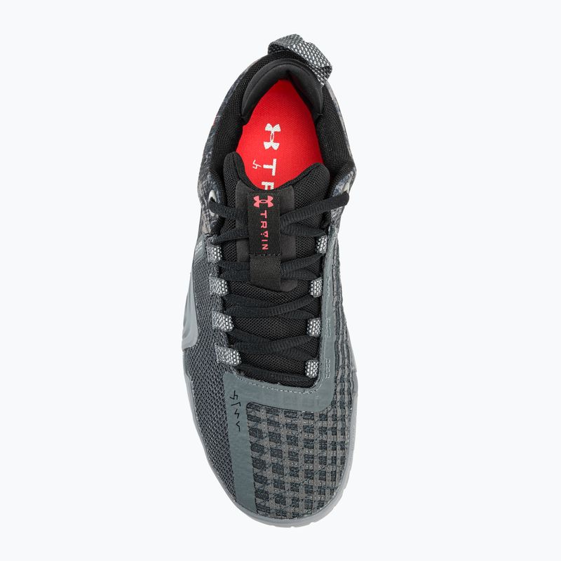 Pánska tréningová obuv Under Armour TriBase Reign 6 gray void/pitch gray/rush red 6