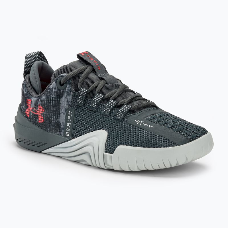 Dámska tréningová obuv Under Armour TriBase Reign 6 pitch gray/gray void/rush red