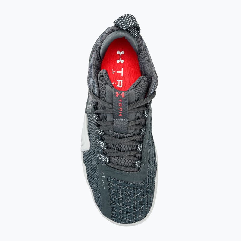 Dámska tréningová obuv Under Armour TriBase Reign 6 pitch gray/gray void/rush red 5