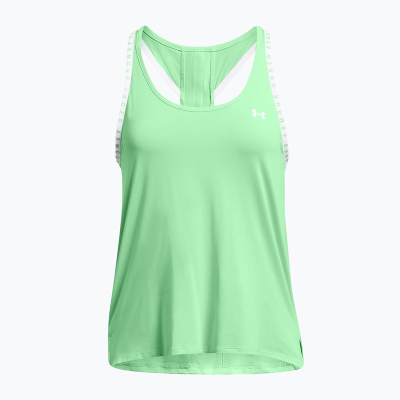 Dámske tréningové tielko Under Armour Knockout Tank matrix green/white 4