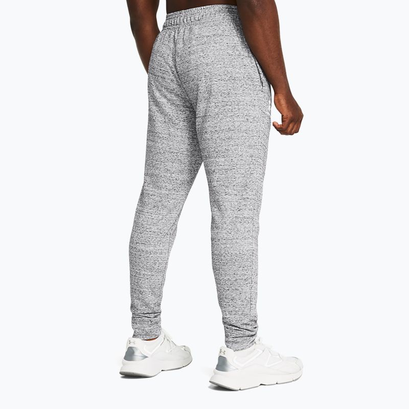 Pánske teplákové nohavice Under Armour  Rival Terry Jogger mod gray light heather/onyx white 3