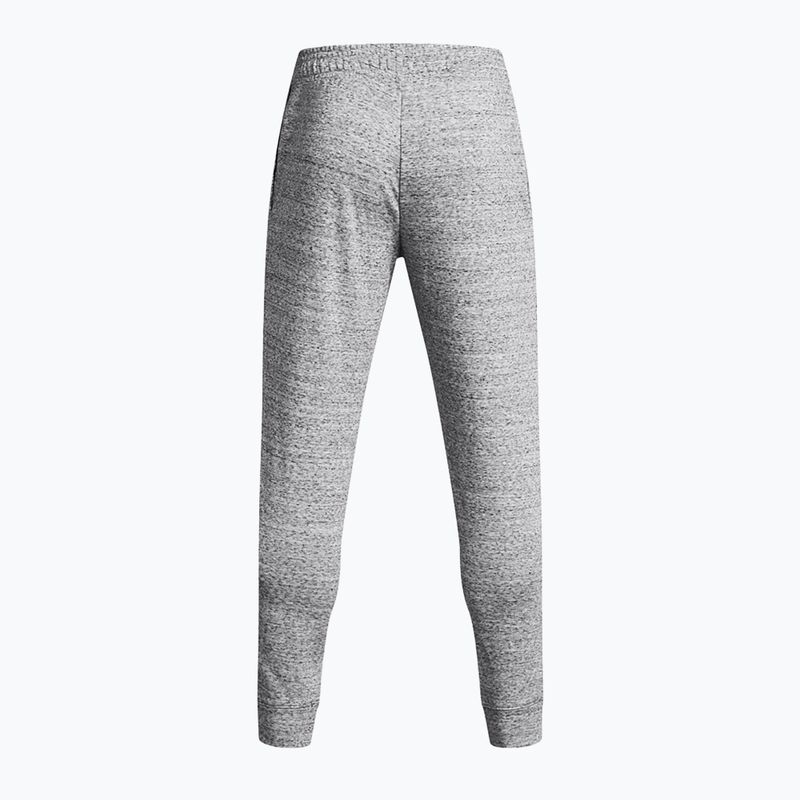 Pánske teplákové nohavice Under Armour  Rival Terry Jogger mod gray light heather/onyx white 6