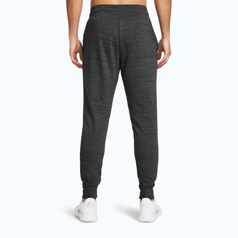 Pánske nohavice Under Armour Rival Terry Jogger castlerock light heather/onyx white 3