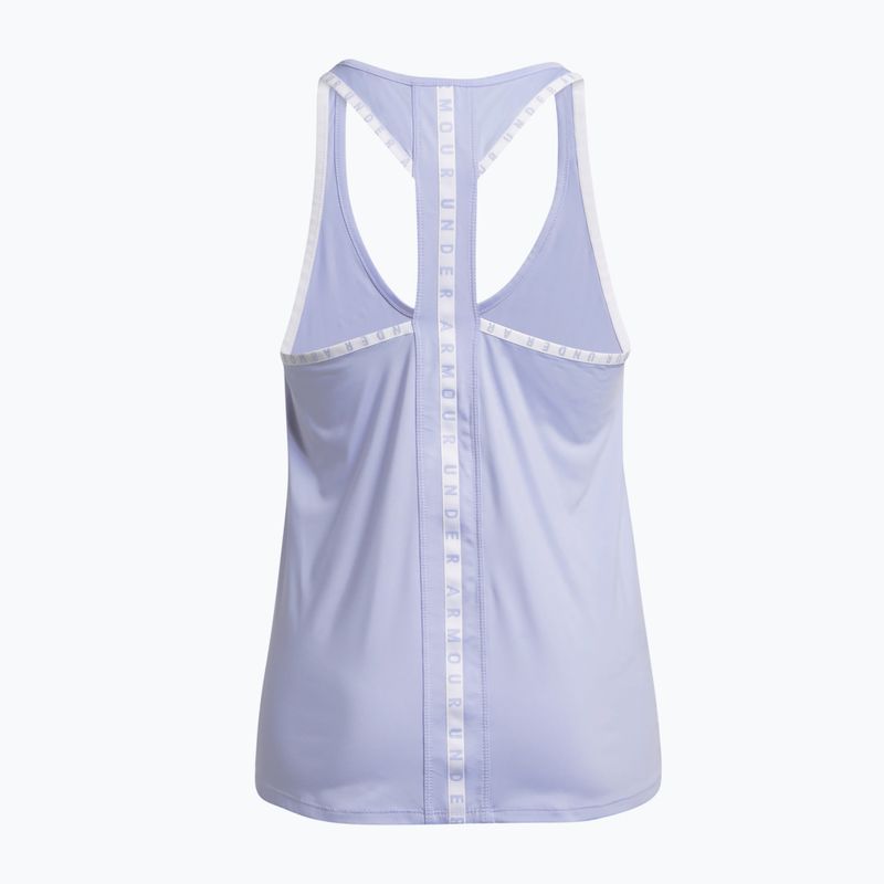 Dámske tréningové tielko Under Armour Knockout Tank celeste/white 5