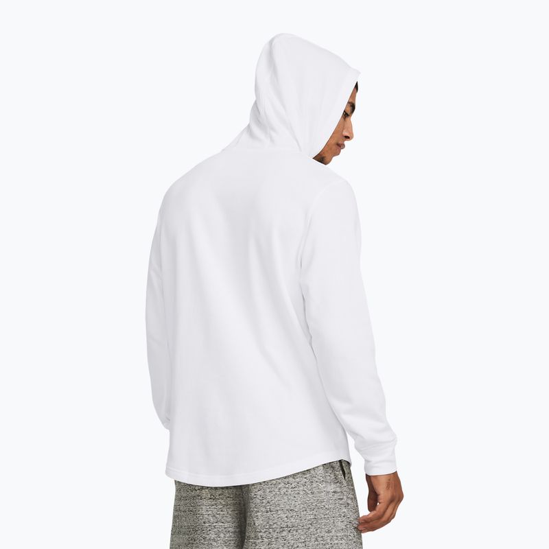 Pánska mikina Under Armour Rival Terry Graphic Hood white/black 2