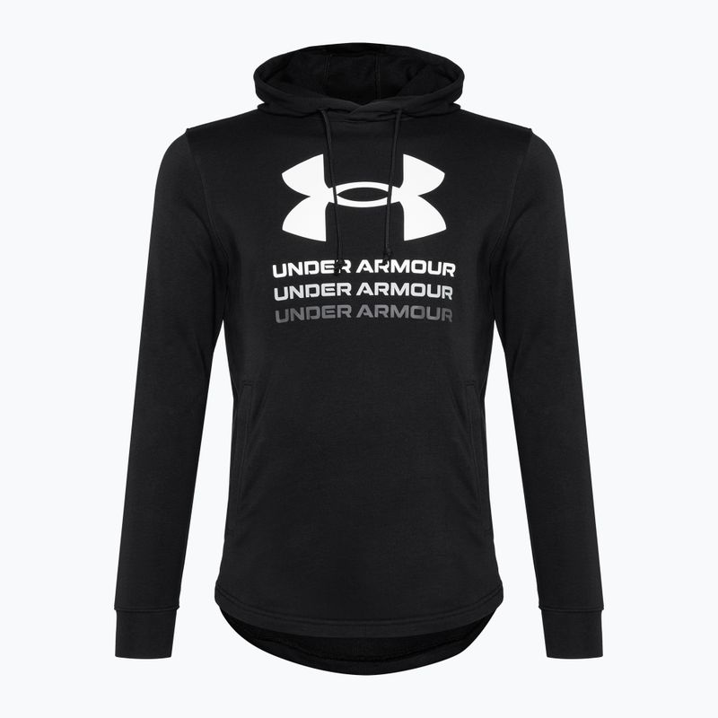 Pánska mikina Under Armour Rival Terry Graphic Hood black/castlerock