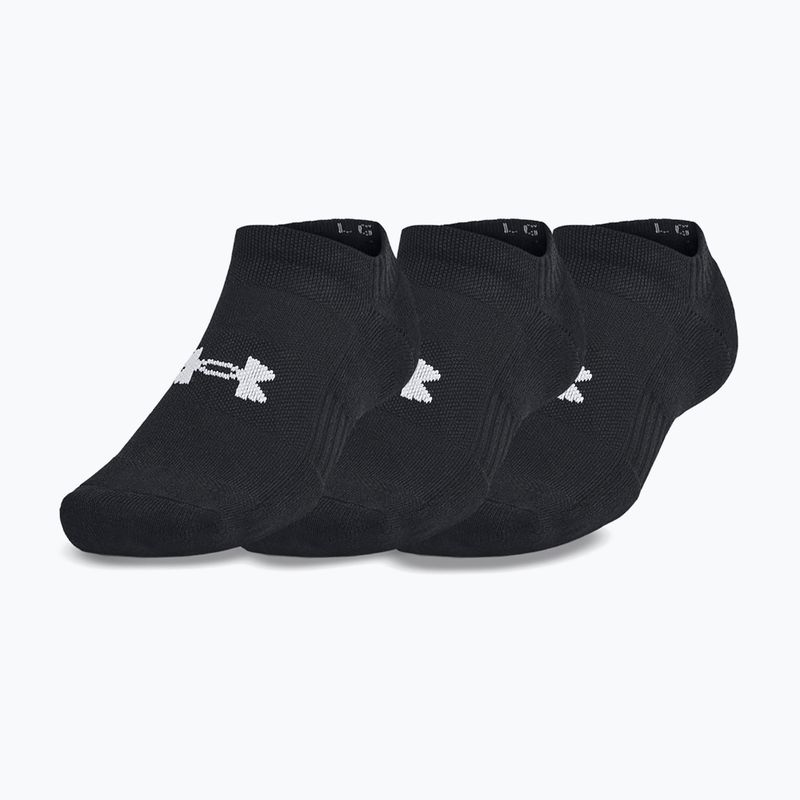 Under Armour Training Cotton No Show Socks 3 pairs black/black/white 5