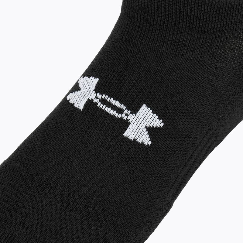 Under Armour Training Cotton No Show Socks 3 pairs black/black/white 3