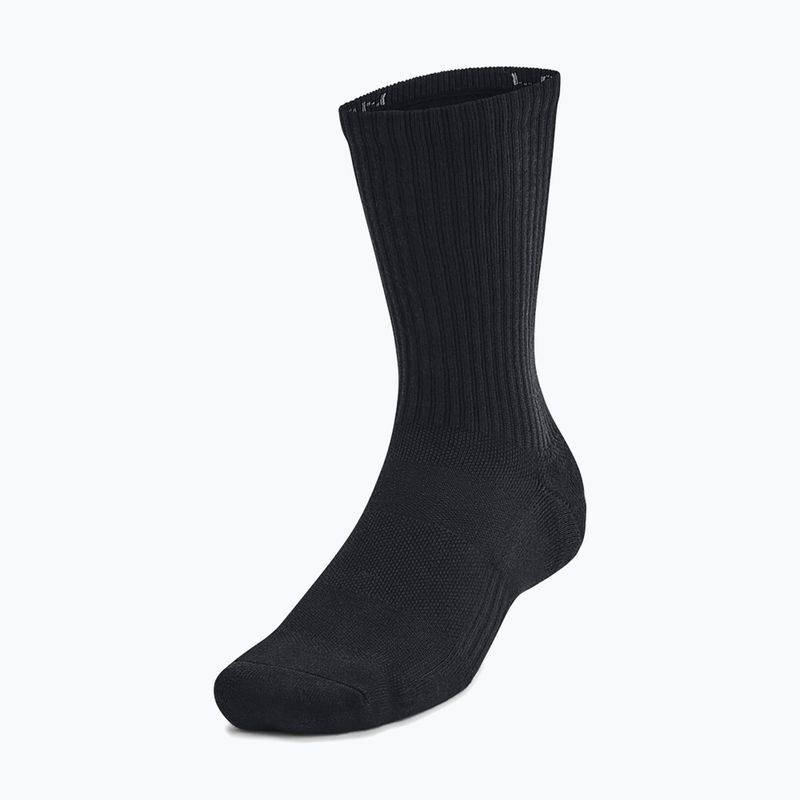 Ponožky Under Armour Training Cotton Crew 3 páry black/black/white 2