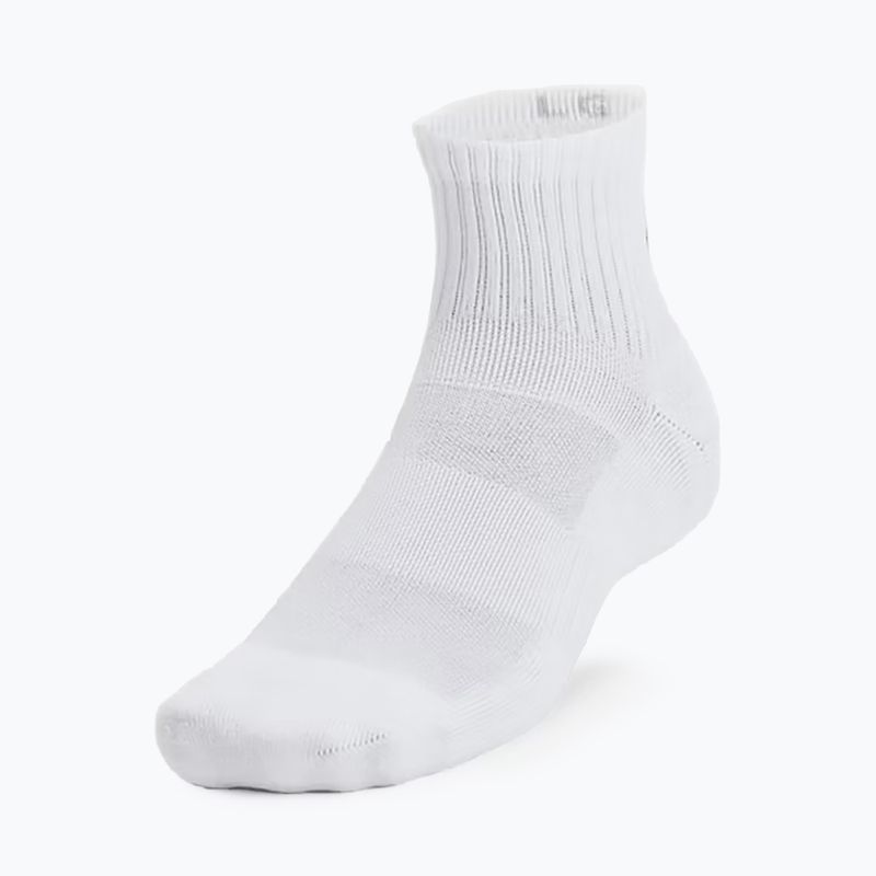 Ponožky Under Armour Training Cotton Quarter 3 páry white/white/black 5
