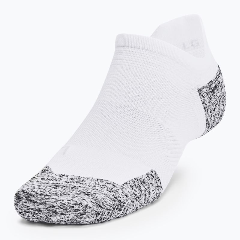 Bežecké ponožky Under Armour Dry Run Cushion No Show 3 pary white/halo gray/reflective 2