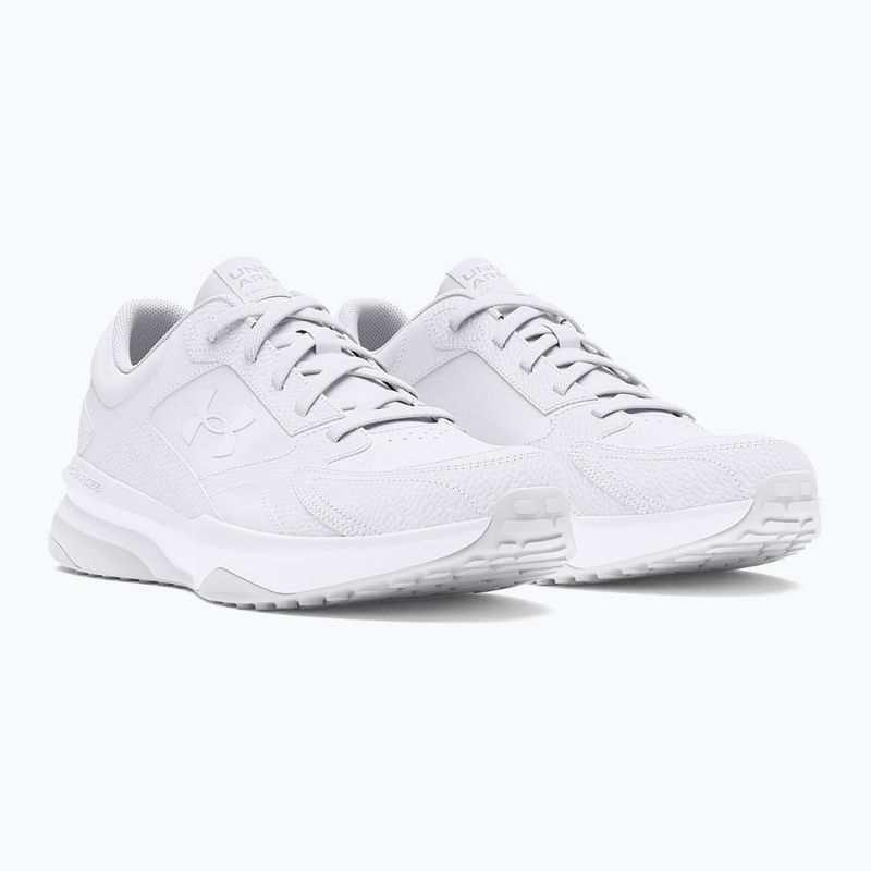 Pánske športové topánky Under Armour Edge Leather white/white/halo gray 10