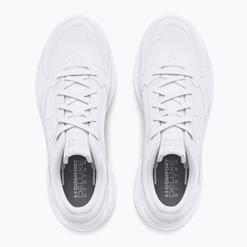 Pánske športové topánky Under Armour Edge Leather white/white/halo gray 11