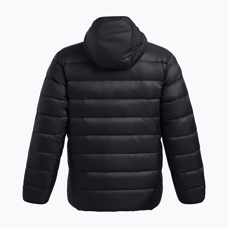 Pánska bunda Under Armour Legend Down Hooded black/black/white 2
