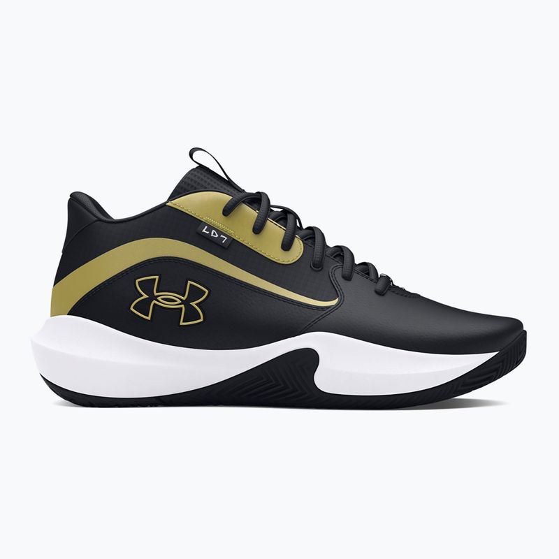 Basketbalové topánky Under Armour Lockdown 7 black/black/metallic gold 2