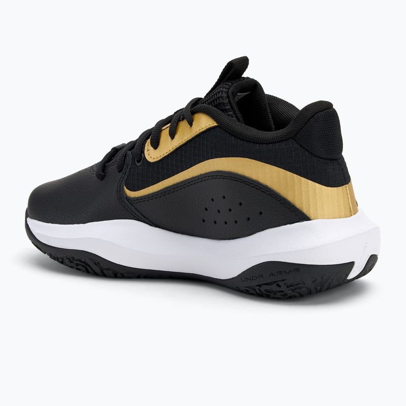 Detská basketbalová obuv Under Armour GS Lockdown 7 black/black/metallic gold 3