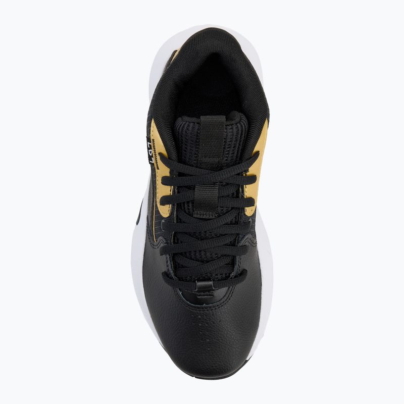 Detská basketbalová obuv Under Armour GS Lockdown 7 black/black/metallic gold 5