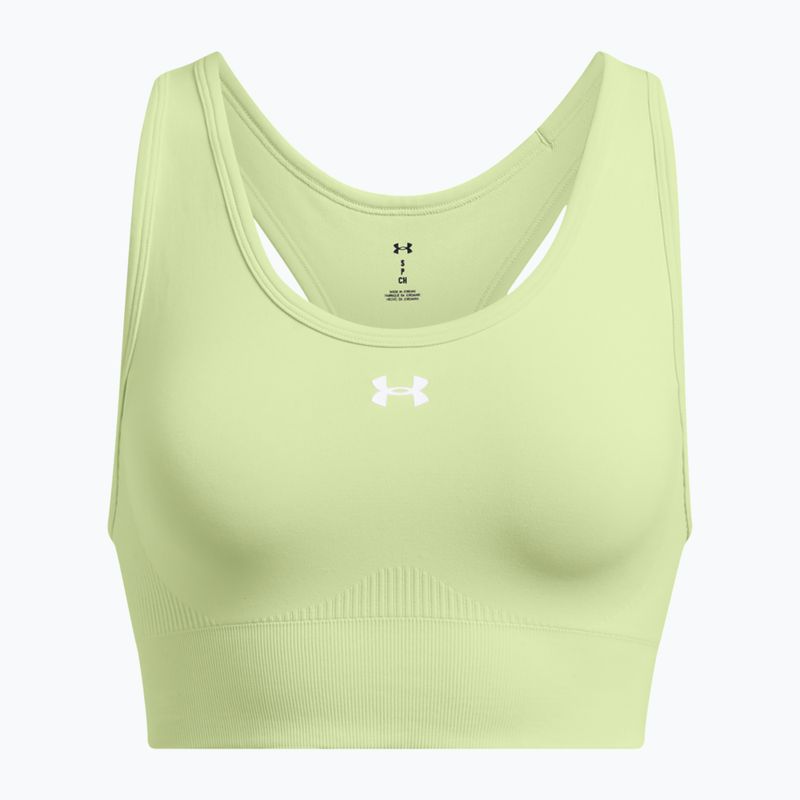 Tréningová podprsenka Under Armour Vanish Seamless Mid Branded retro green/white 4