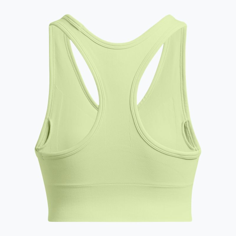 Tréningová podprsenka Under Armour Vanish Seamless Mid Branded retro green/white 5