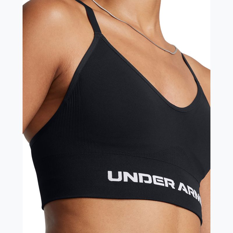 Fitness podprsenka Under Armour Vanish Seamless Low čierna/biela 3