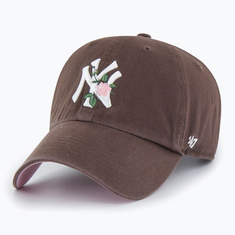 47 Značka New York Yankees Thorn cap CLEAN UP brown