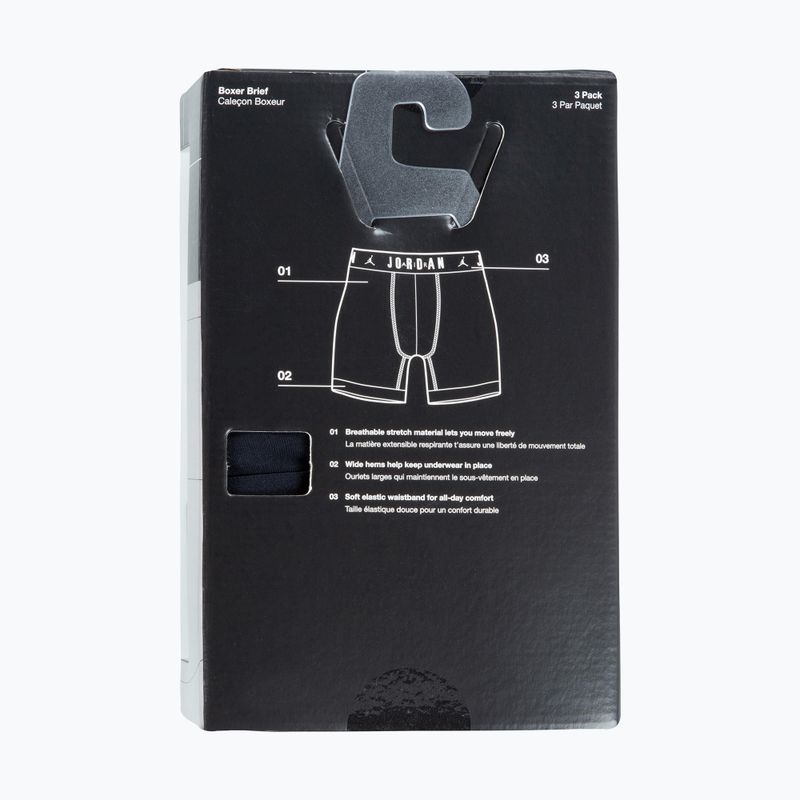 Pánske boxerky Jordan JHM Flight Cotton Core 3 pairs black 6