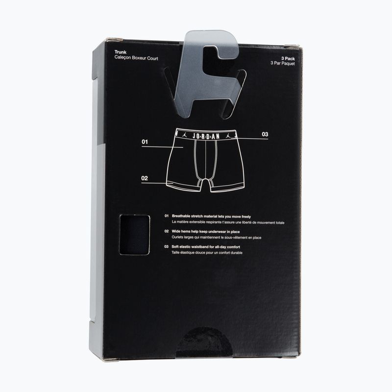 Pánske boxerky Nike Jrdan JHM Flight Cotton Trunk 3 páry black 7