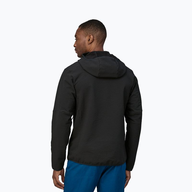 Pánska softshellová bunda Patagonia R2 TechFace Hoody black 3