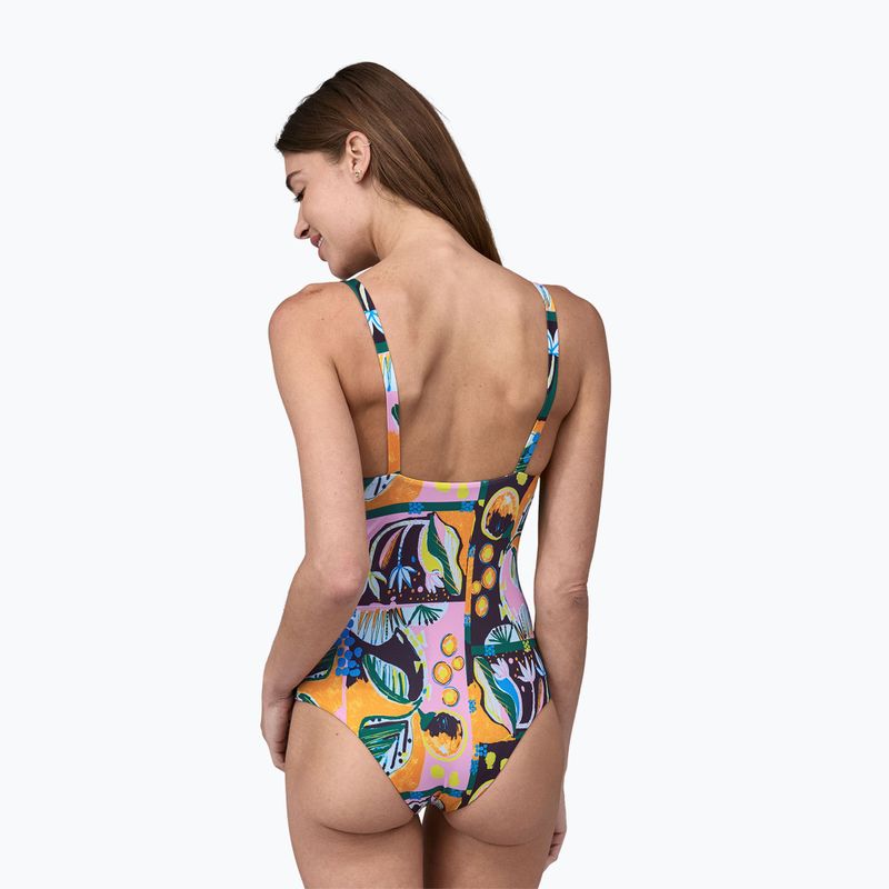 Jednodielne plavky Patagonia Sunny Tide Swimsuit ilsand seeds / milkweed mauve 3