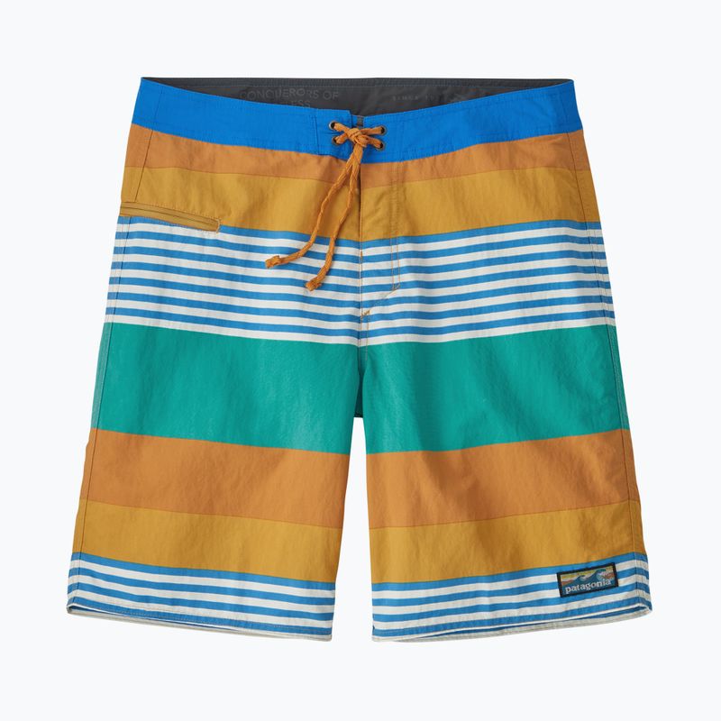 Pánske šortky Patagonia Wavefarer Boardshorts fitz stripe/pufferfish gold