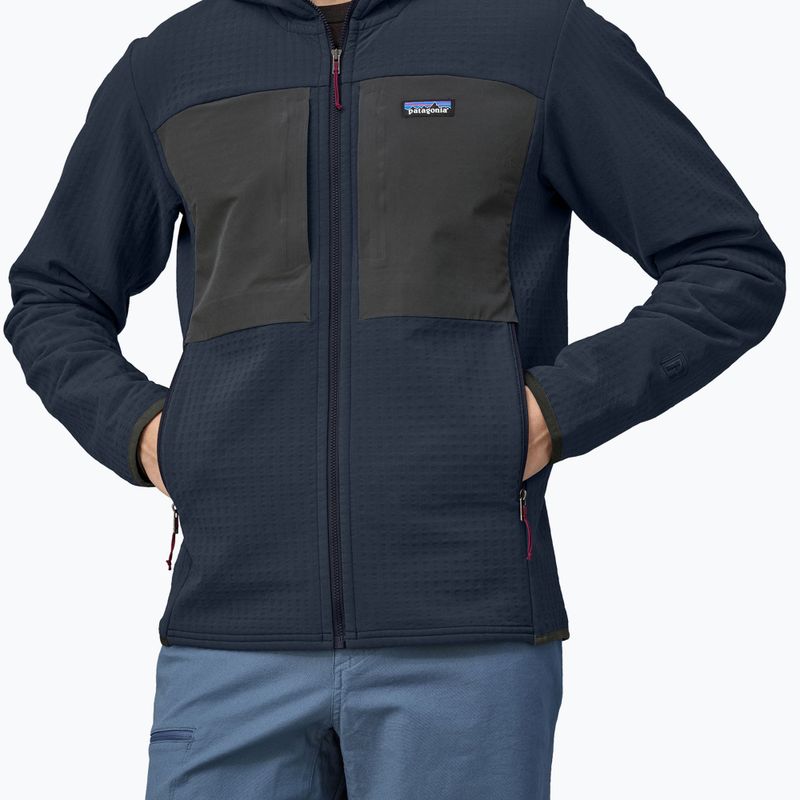 Pánska softshellová bunda Patagonia R2 TechFace new navy 6