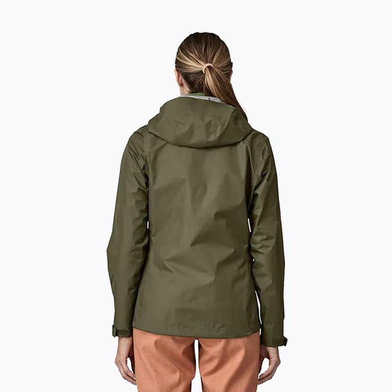 Dámska bunda do dažďa Patagonia Torrentshell 3L Rain pine needle green 2