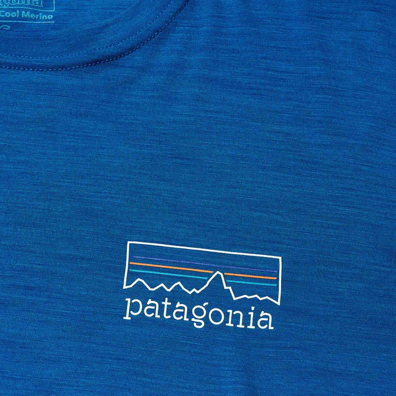 Dámske tričko Patagonia Cap Cool Merino Blend Longsleeve Graphic fitz roy strata/endless blue 5