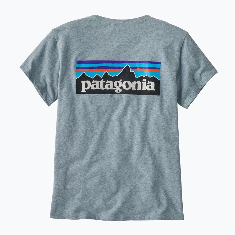 Dámske tričko Patagonia P-6 Logo Responsibili-Tee termo modré 2