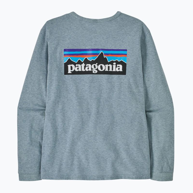 Dámske tričko Patagonia P-6 Logo Responsibili-Tee thermal blue longsleeve 4