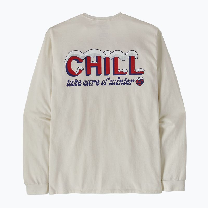 Pánsky Longsleeve Patagonia Chill Responsibili brich white 3