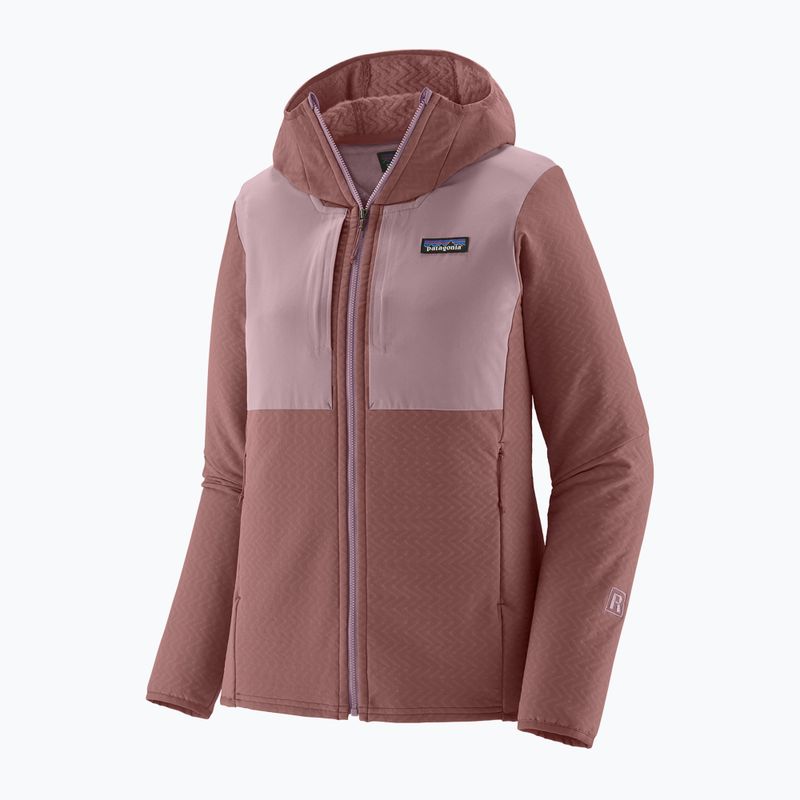 Dámska softshellová bunda Patagonia R2 CrossStrata Hoody dulse mauve 3