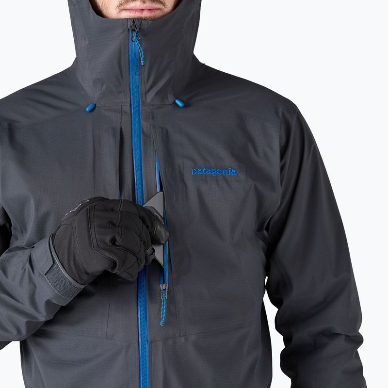 Pánska bunda do dažďa Patagonia M10 Storm smolder blue 5