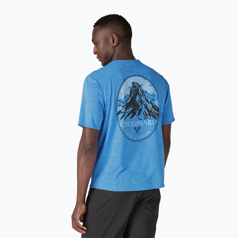 Pánske tričko Patagonia Cap Cool Daily Lands chouinard crest/vessel blue x-dye 2